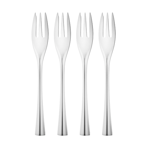 Georg Jensen Cobra Cake Fork, 4pcs.