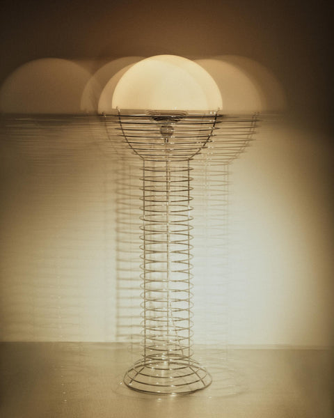 VERPAN Wire Floor Lamp Ø40 with White Shade