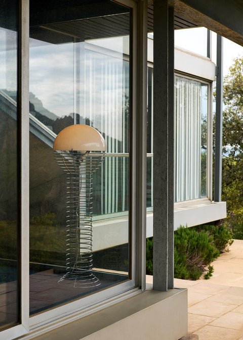 VERPAN Wire Floor Lamp Ø40 with White Shade