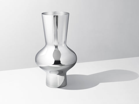 Georg Jensen Alfredo Vase Stainless Steel Mirror Large