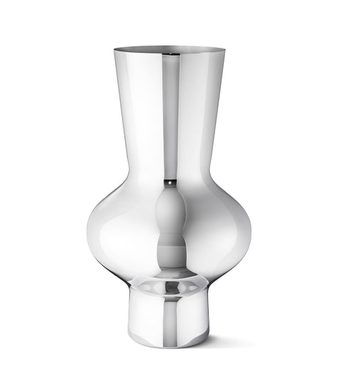 Georg Jensen Alfredo Vase Stainless Steel Mirror Large