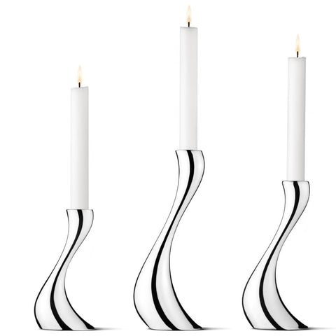 Georg Jensen Cobra Candleholder Set – Set of 3