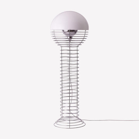 VERPAN Wire Floor Lamp Ø40 with White Shade