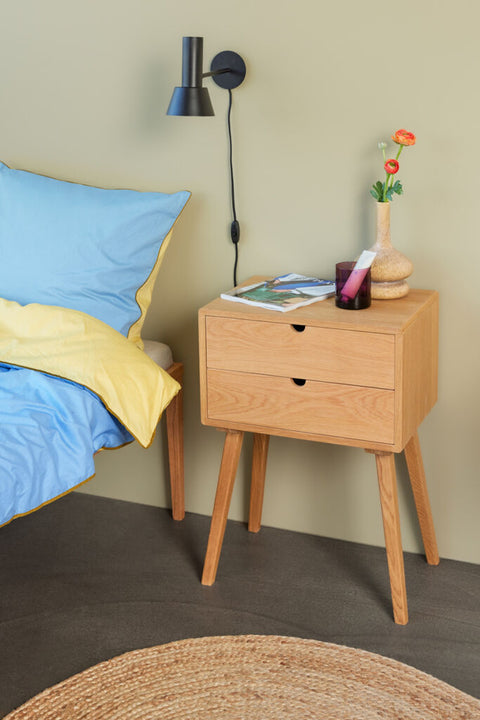 Aki Bed Linen 80/220 Blue/Yellow