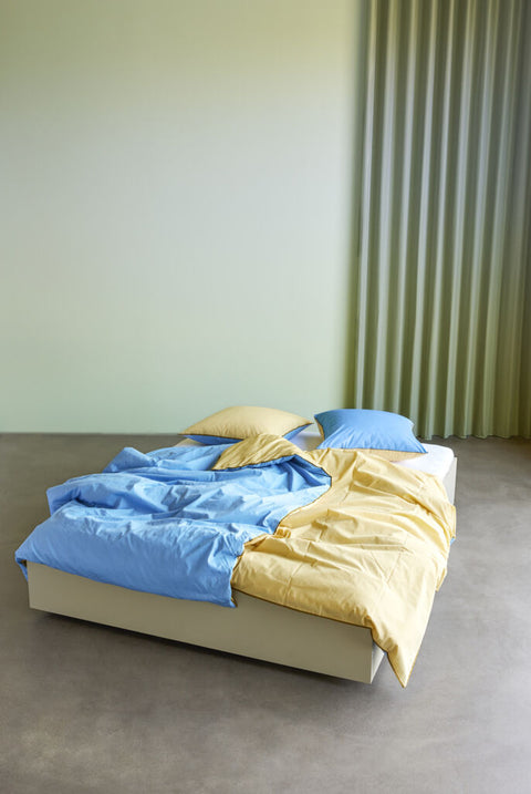 Aki Bed Linen 80/220 Blue/Yellow