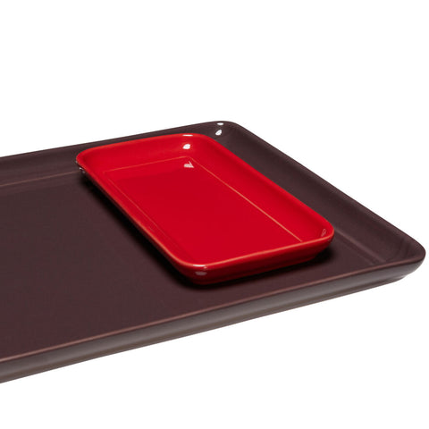 Amare Tray Burgundy/Red (set of 2)
