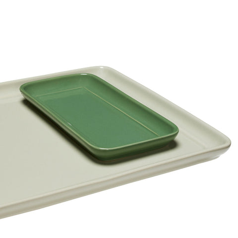 Amare Tray Sand/Green (set of 2)