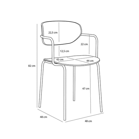 Arch Dining Chair Black