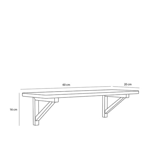 Arki Shelf Grey/Natural