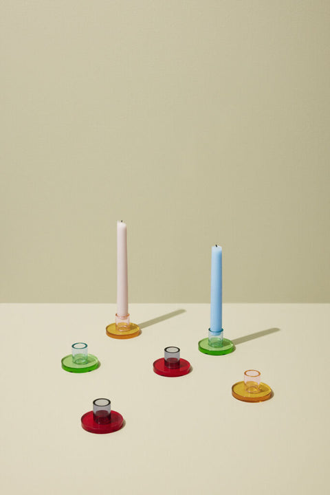Astra Candleholder Small Blue/Green