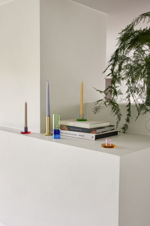 Astra Candleholder Small Pink/Orange