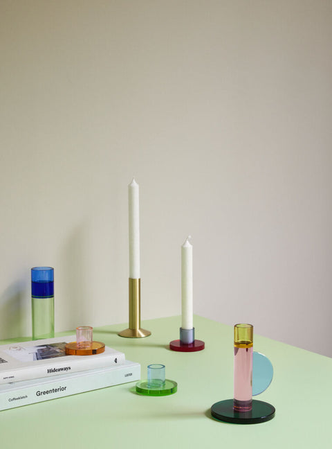 Astra Candleholder Small Red/Purple