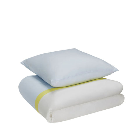 Block Bed Linen 60/200 Light blue/Multicolour