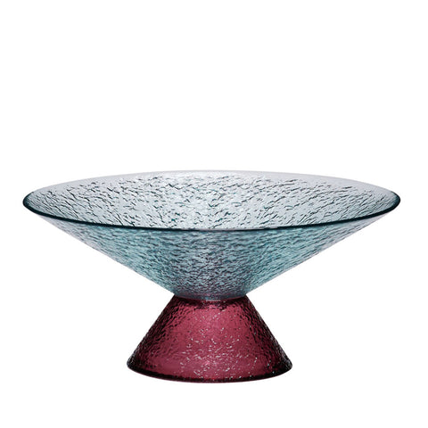 Bonbon Glass Bowl Large Blue/Red