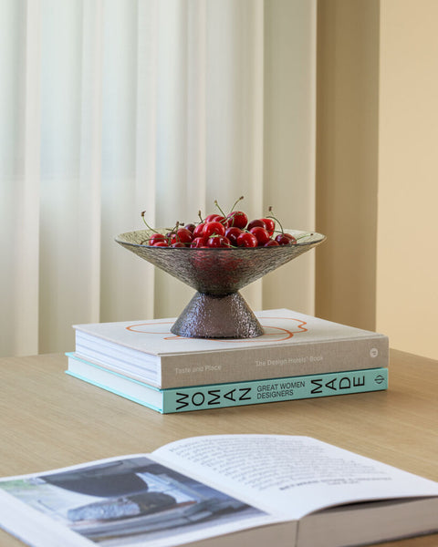 Bonbon Glass Bowl Large Green/Brown