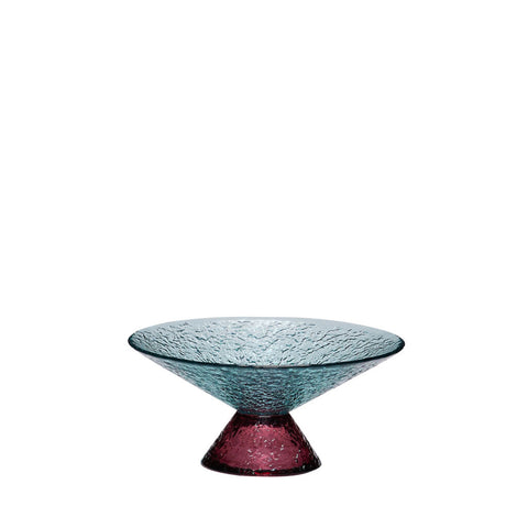 Bonbon Glass Bowl Medium Blue/Red