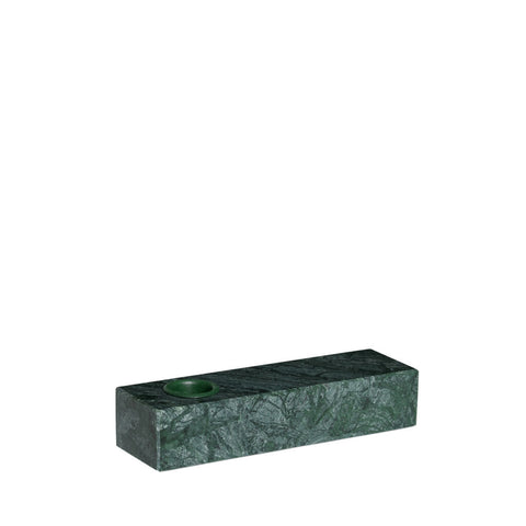 Brick Candleholder Green