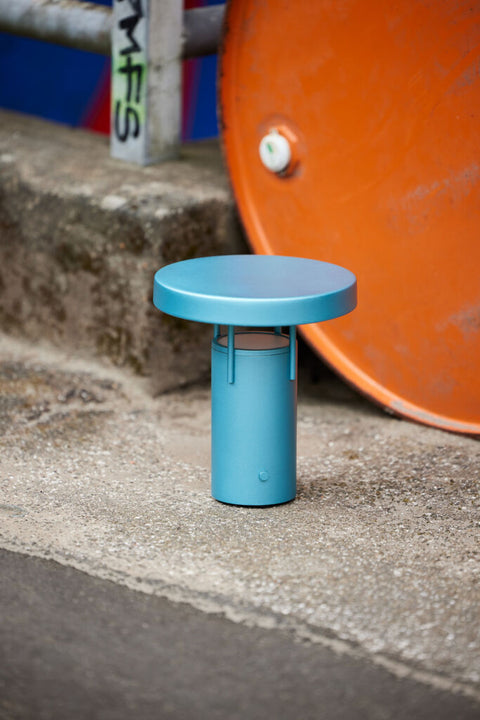 BringMe Portable Lamp Mini Metallic Turquoise