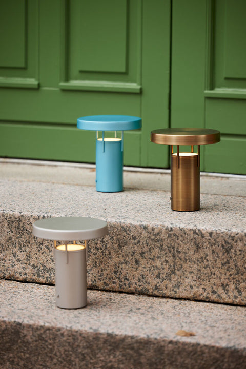 BringMe Portable Lamp Mini Metallic Turquoise