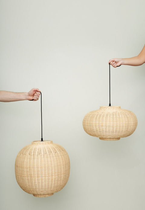 Chand Pendant Ellipse Natural