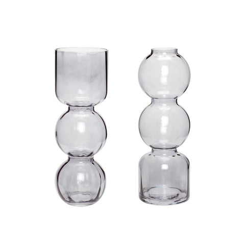 Circle Vases Grey (set of 2)
