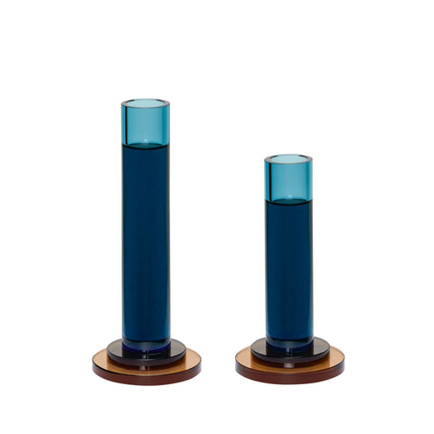 Comet Candleholder Blue (set of 2)