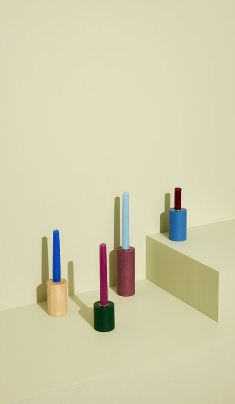 Crayon Candleholder Multicolour (set of 4)