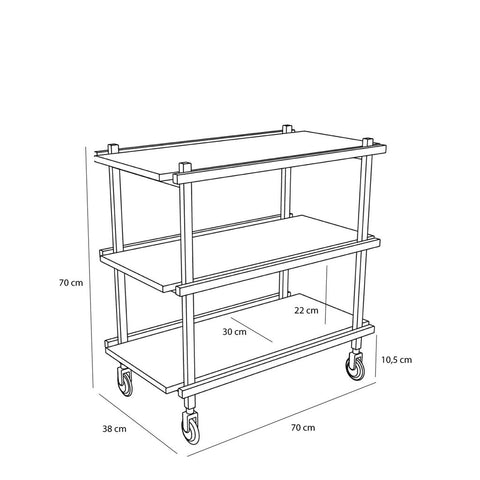 Crayon Trolley Multicolour