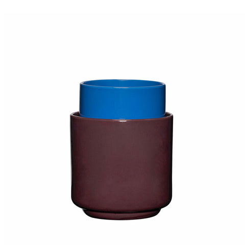 Deux Pots Maroon/Blue (set of 2)