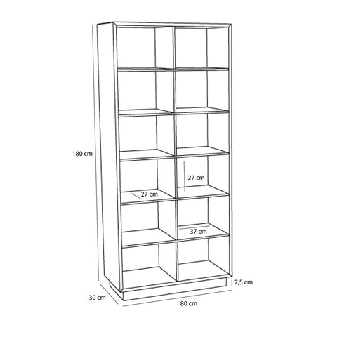 Disco Shelf Unit Large Natural