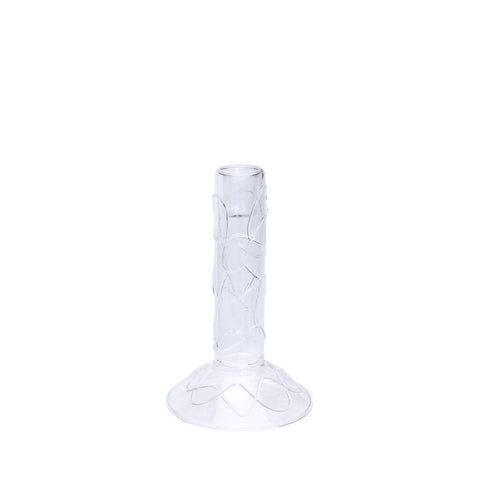 Doodle Candleholder Clear