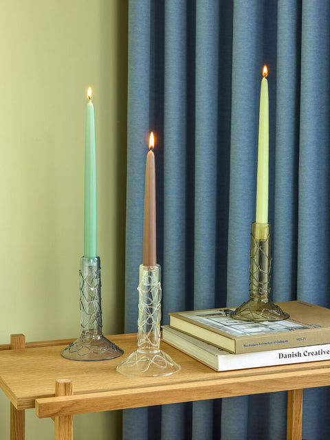Doodle Candleholder Olive