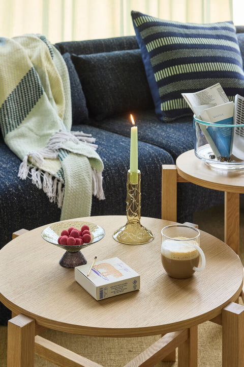 Doodle Candleholder Olive