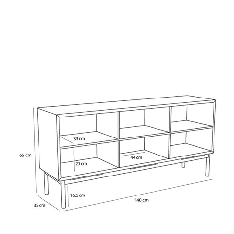 Dual Sideboard Multicolour