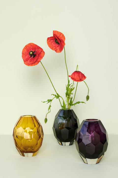 Facet Vase Grey