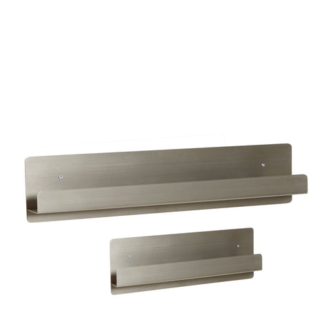 Fold Picture Shelf Nickel (set of 2)
