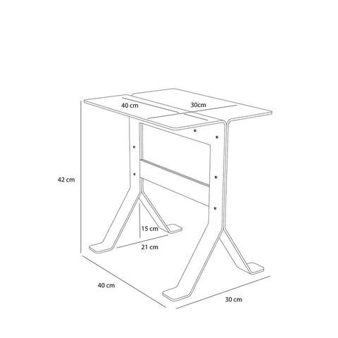 Fold Side Table Black