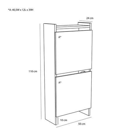 Forma Shoe Cabinet Natural