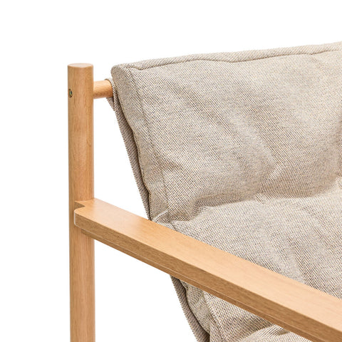 Heritage Armchair/Footstool Natural/Beige