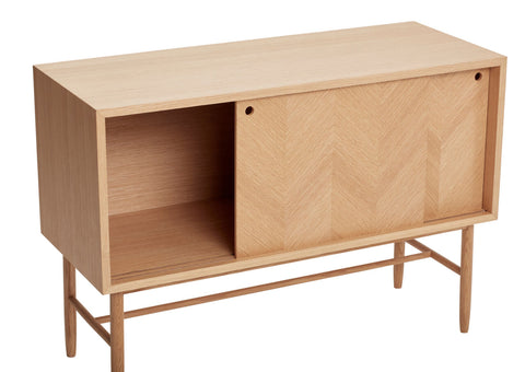 Herringbone Dresser Sliding Doors Natural