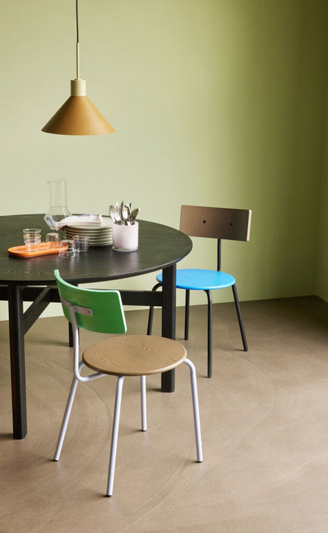 Koi Dining Chair Blue/Brown/Black