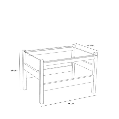 Ledge Side Table Natural