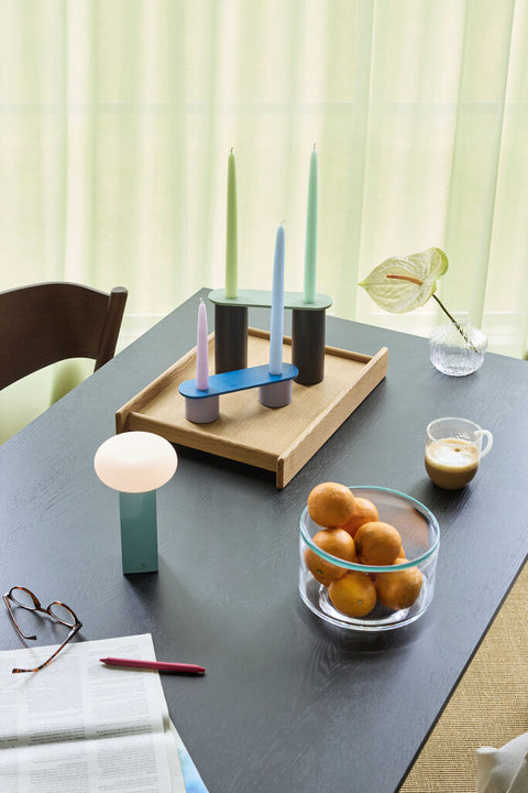 Low Portable Lamp Blue