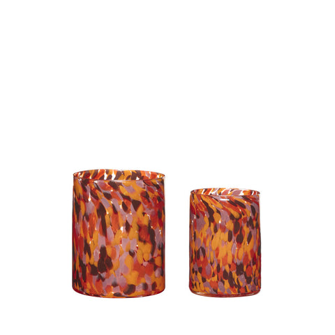 Luce Candleholder Orange (set of 2)