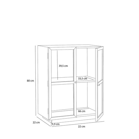 Mae Display Cabinet Natural