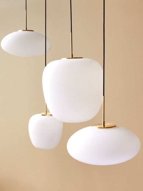 Muse Pendant Ellipse White