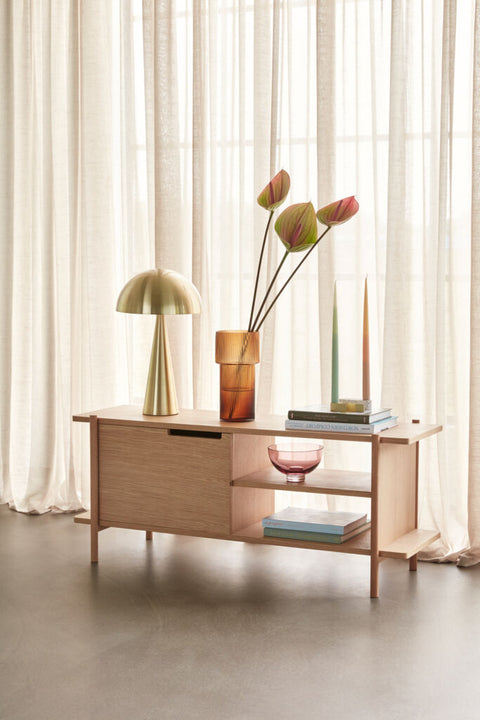 Mush Table Lamp Tall Brass