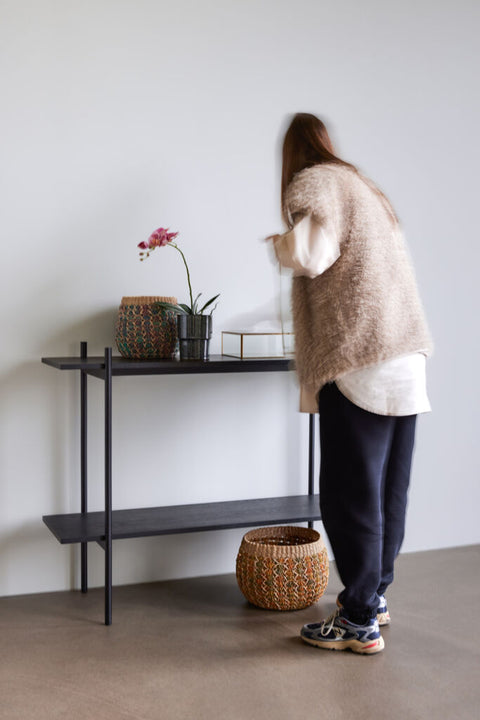 Norm Console Table Single Small Black