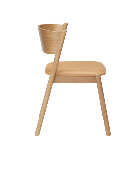 Oblique Dining Chair Seat Natural