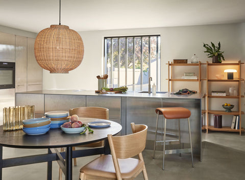 Oblique Dining Chair Seat Natural